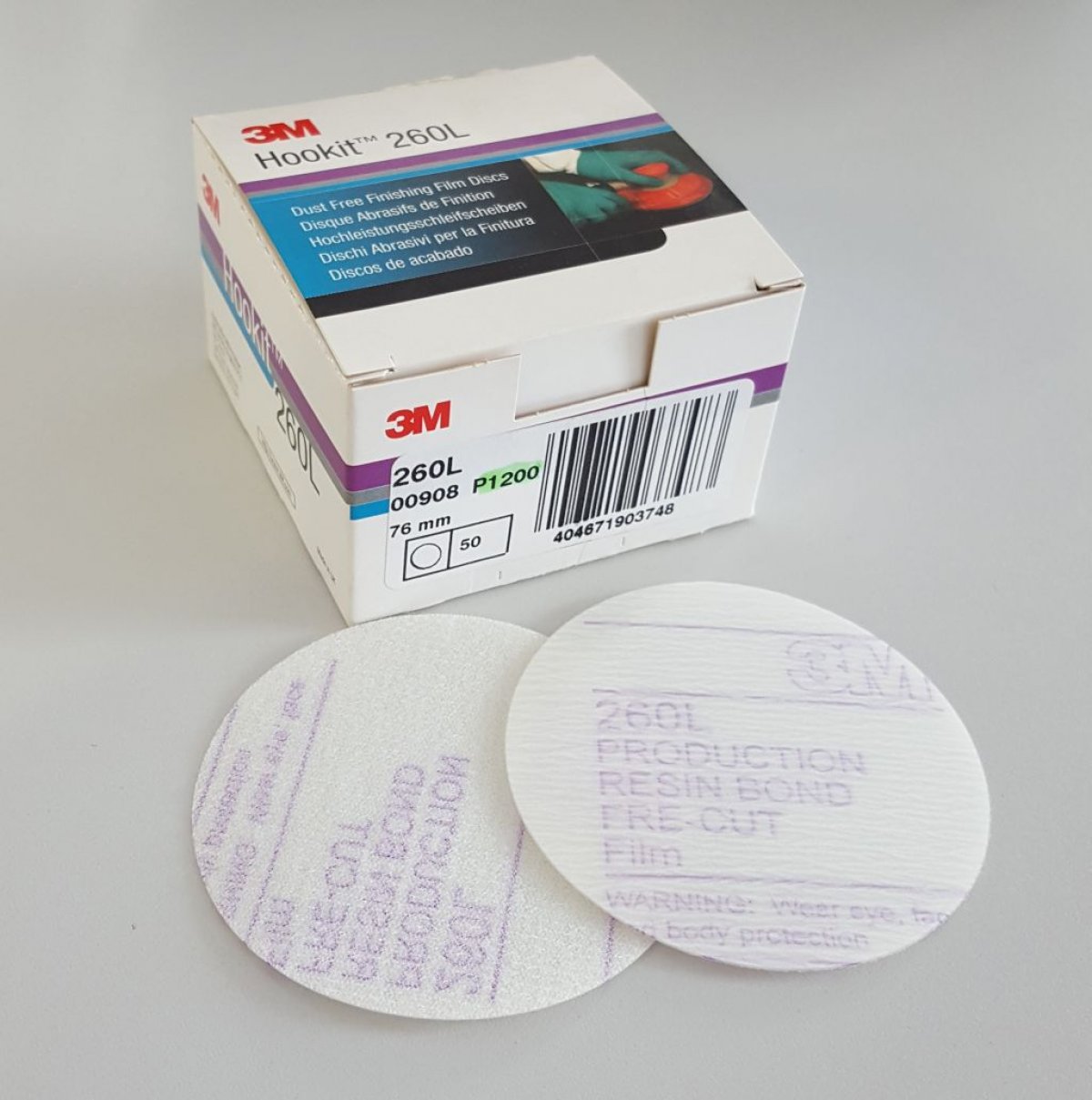 3M 260LHookit, Ø 75 mm