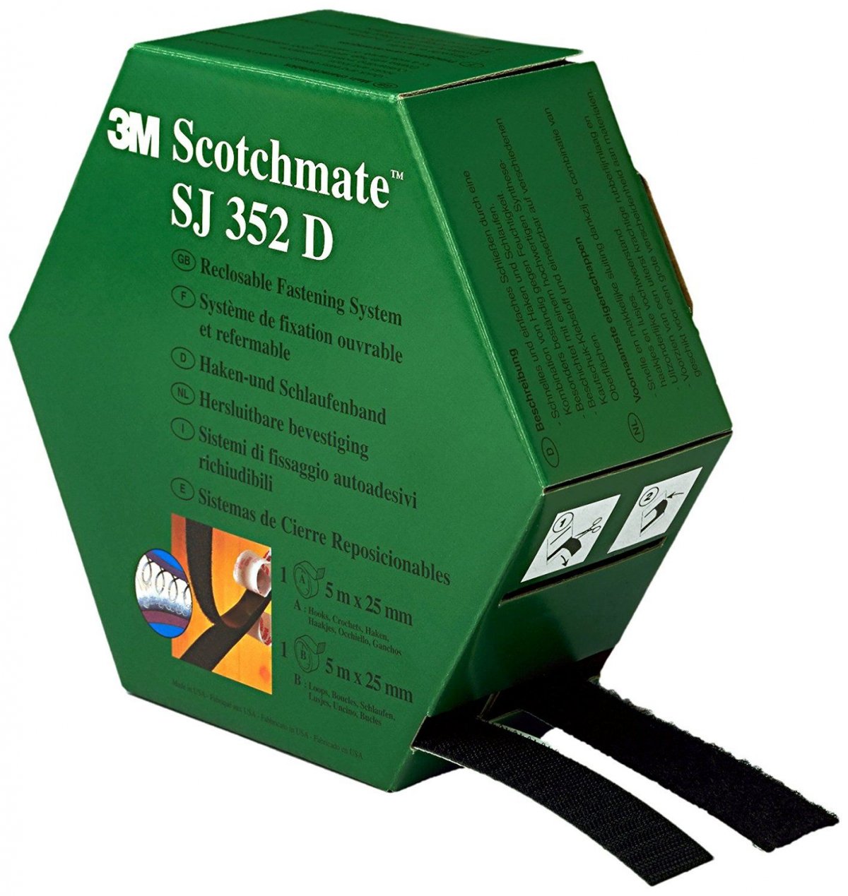 3M Scotchmate SJ352D samoljepljiva čičak traka