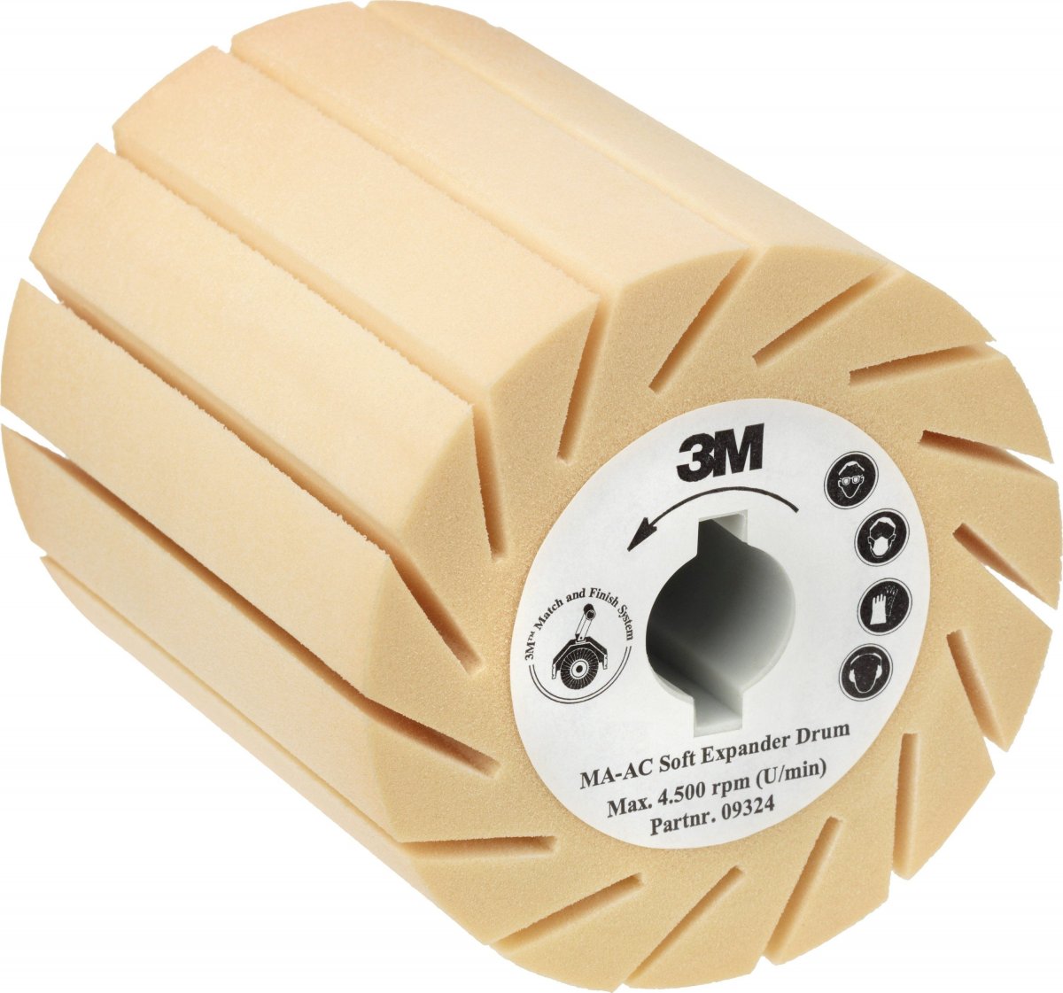 3M 09324 MN-AC Bubanj Ø90 x 100 x Ø19 mm