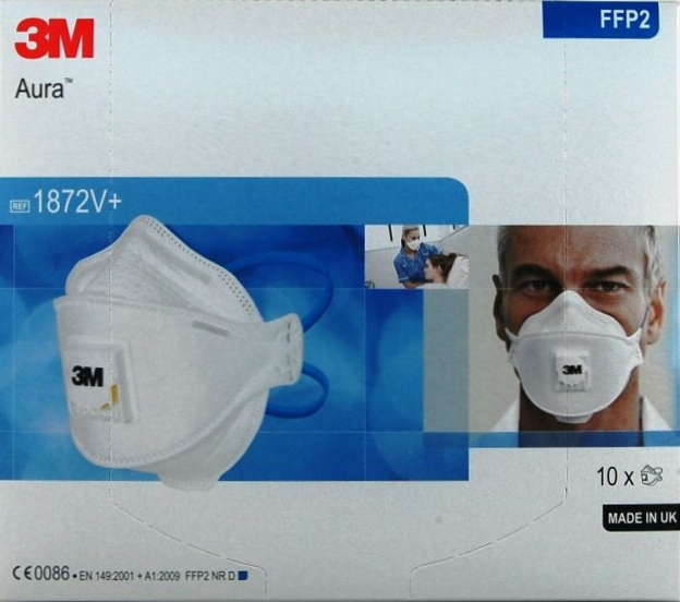 3M Aura 1872V+ FFP2 Jednokratni medicinski respirator
