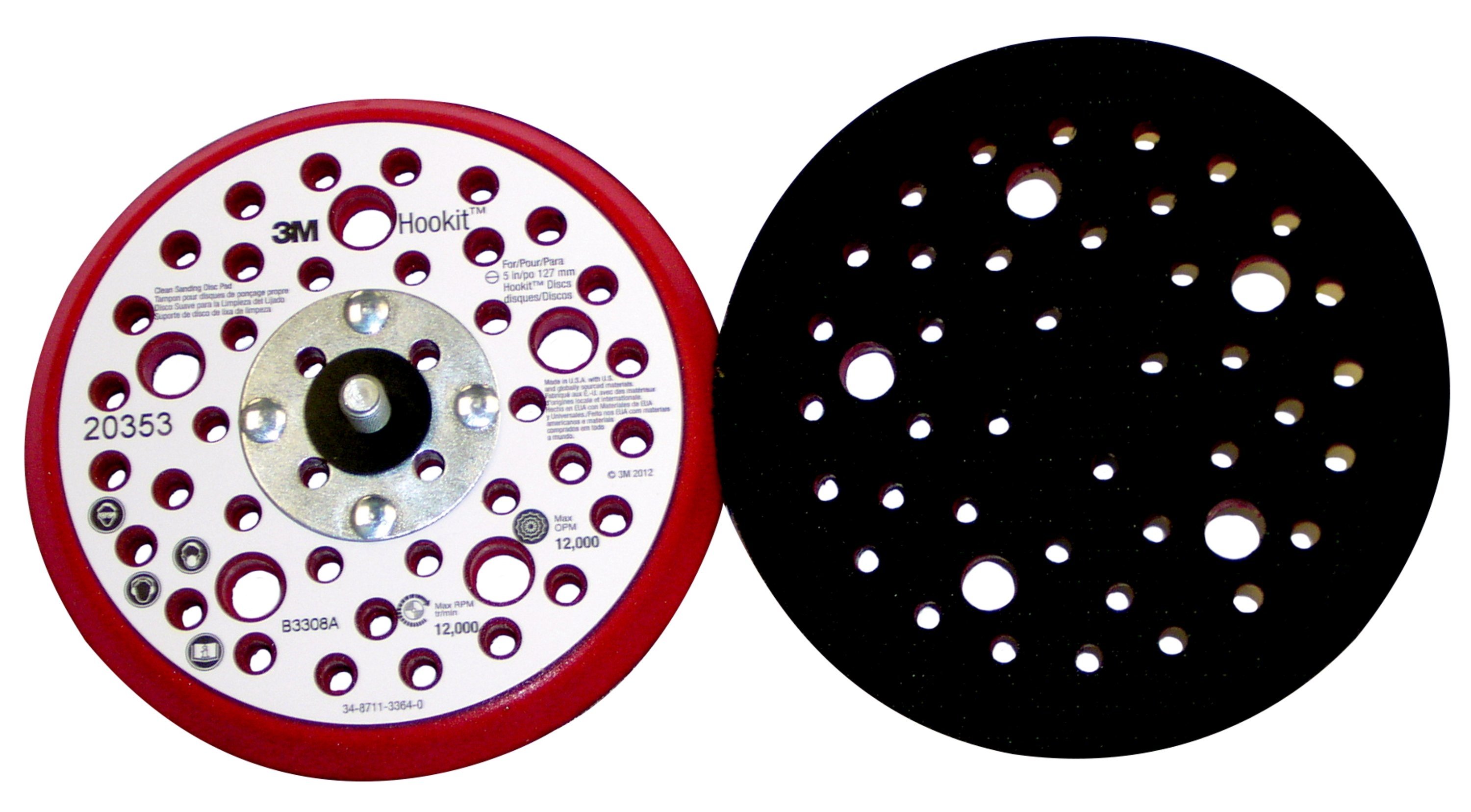 3M 20353 Xtract multihole čičak podloga Ø 125 mm -5/16